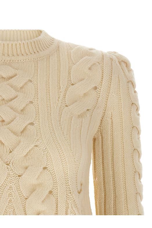 Светр «Peplum Cable» Білий 848809Q1BE19004 Светр «Peplum Cable» Білий 848809Q1BE19004