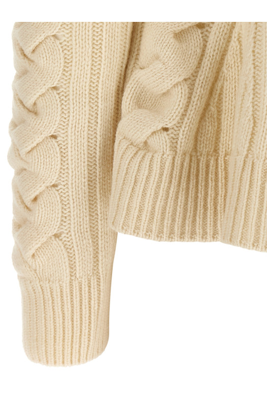 Светр «Peplum Cable» Білий 848809Q1BE19004 Светр «Peplum Cable» Білий 848809Q1BE19004