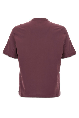 Double layer t-shirt Bordeaux