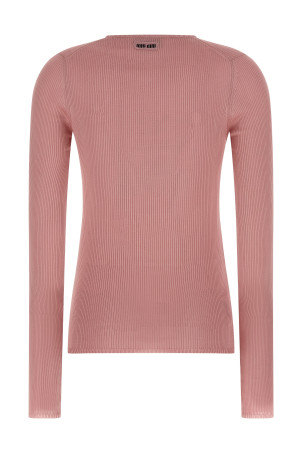 Шовковий светр Рожевий MIU MIU MML01BSOOO18BQF0638 Шовковий светр Рожевий MIU MIU MML01BSOOO18BQF0638