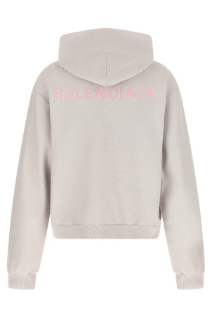 Logo embroidery hoodie Gray