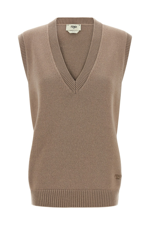 Cashmere vest Beige Cashmere vest Beige