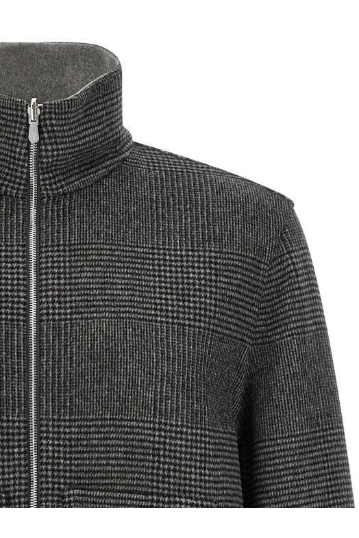Cashmere reversible bomber jacket Gray Cashmere reversible bomber jacket Gray