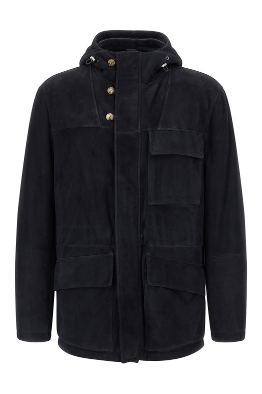 Сукня з замші Синя BRUNELLO CUCINELLI MPSTR2057C4254