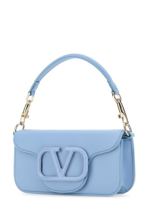 Светло-голубая кожаная сумка LocÃ² VALENTINO GARAVANI (4W2B0K53IYS)