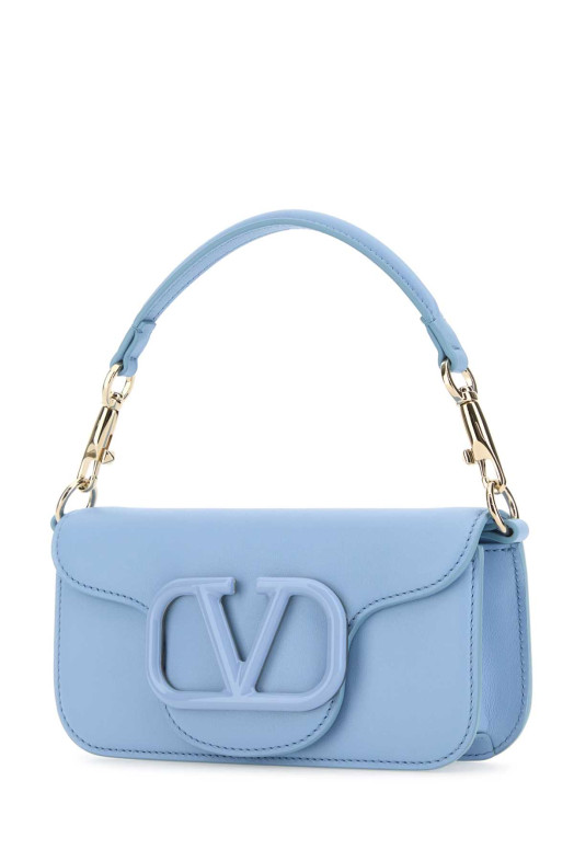 Светло-голубая кожаная сумка LocÃ² VALENTINO GARAVANI (4W2B0K53IYS)