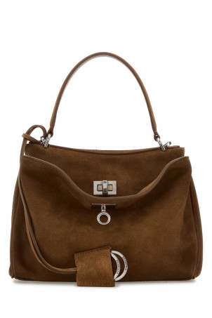 Коричнева замшева міні-сумочка Rodeo BALENCIAGA (8437122AB4G)