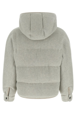 Пуховик из шерсти Lame Silver BRUNELLO CUCINELLI M01ET7728CCW76 Пуховик из шерсти Lame Silver BRUNELLO CUCINELLI M01ET7728CCW76