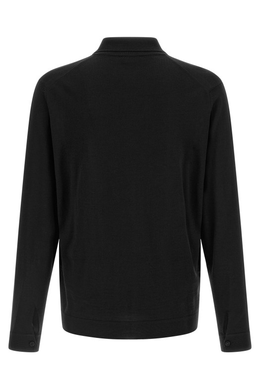 Кардиган из мериносовой шерсти Черный ROBERTO COLLINA 253M01005M0109