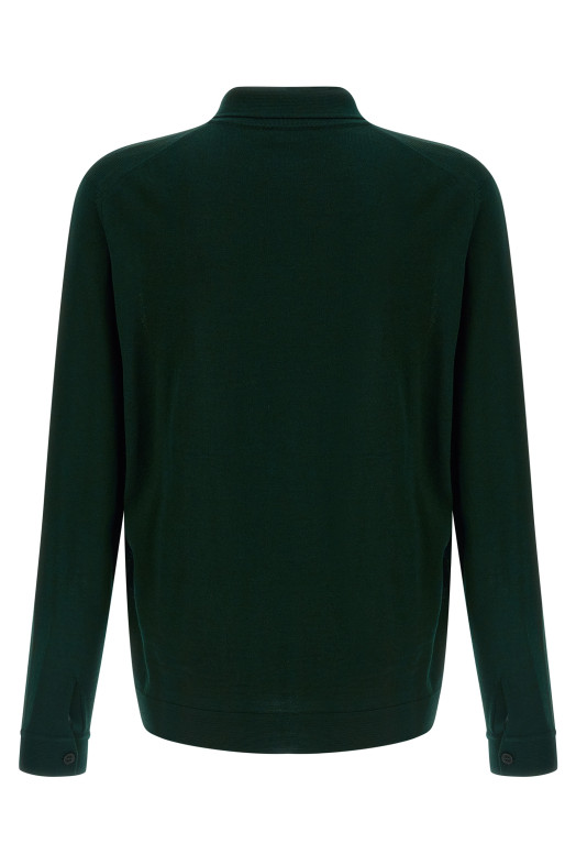 Кардиган из мериносовой шерсти Зеленый ROBERTO COLLINA 253M01005M0126