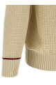 Waffle stitch cotton sweater Beige Waffle stitch cotton sweater Beige