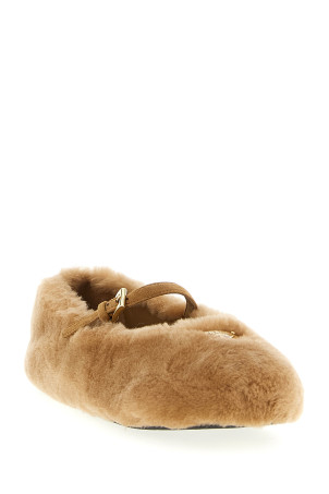 Балетки з овчини Бежеві PRADA 1F159OF005173F098L Балетки з овчини Бежеві PRADA 1F159OF005173F098L