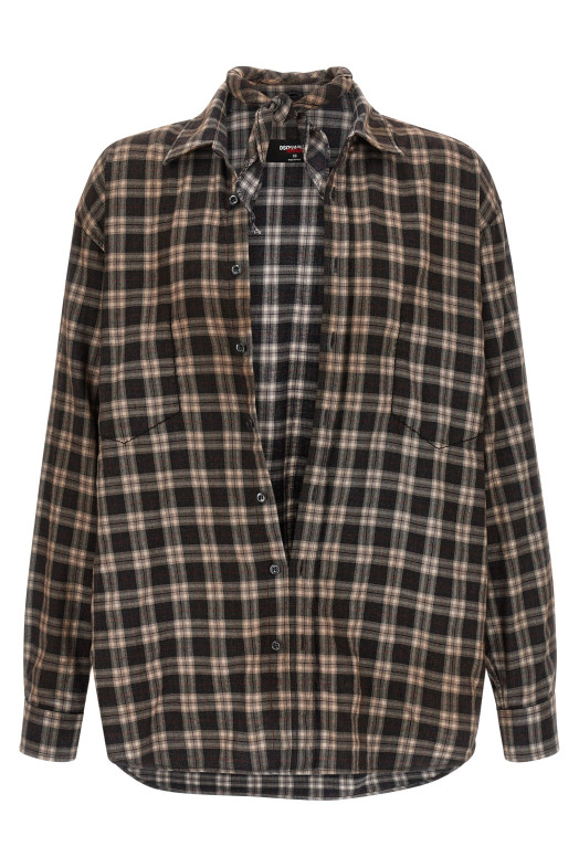 Magliano x Dsquared2 капсульная рубашка Multicolor S71DM0809D35307002F