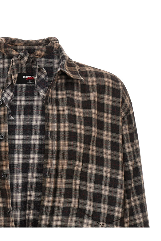 Magliano x Dsquared2 капсульная рубашка Multicolor S71DM0809D35307002F