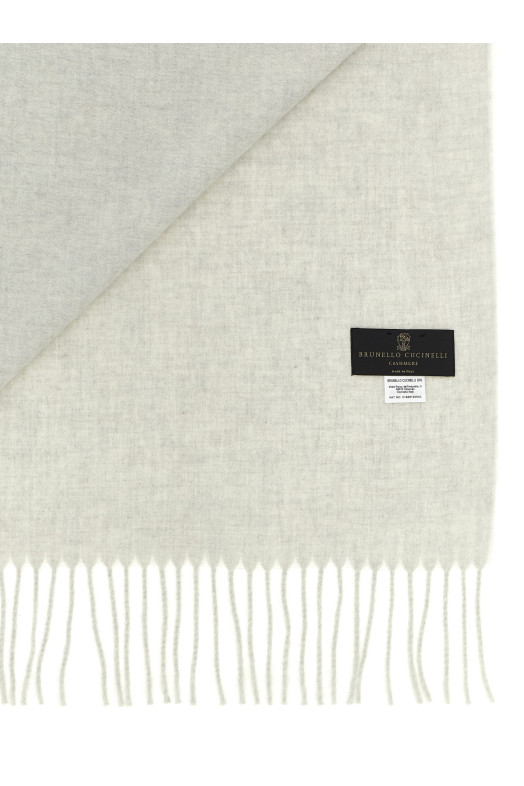Кашемировый шарф Серый BRUNELLO CUCINELLI MSCDVSW01C2719 Кашемировый шарф Серый BRUNELLO CUCINELLI MSCDVSW01C2719
