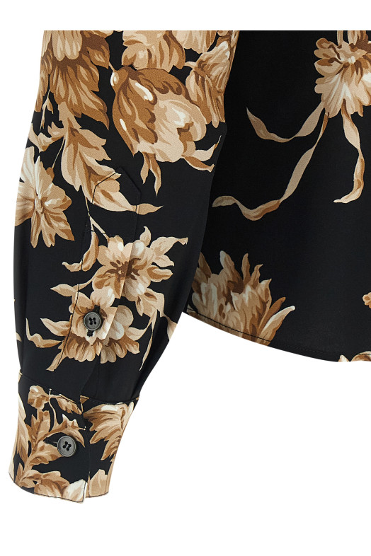 Рубашка из шармузы Разноцветная DOLCE & GABBANA F5R64TFSA7YHN4OX