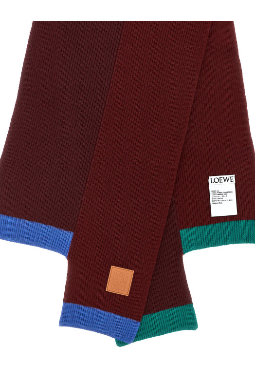 Wool asymmetrical scarf Multicolor