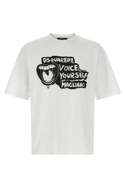 Капсульная футболка Magliano x Dsquared2 Черно-серая S71GD1596D20020100 Капсульная футболка Magliano x Dsquared2 Черно-серая S71GD1596D20020100