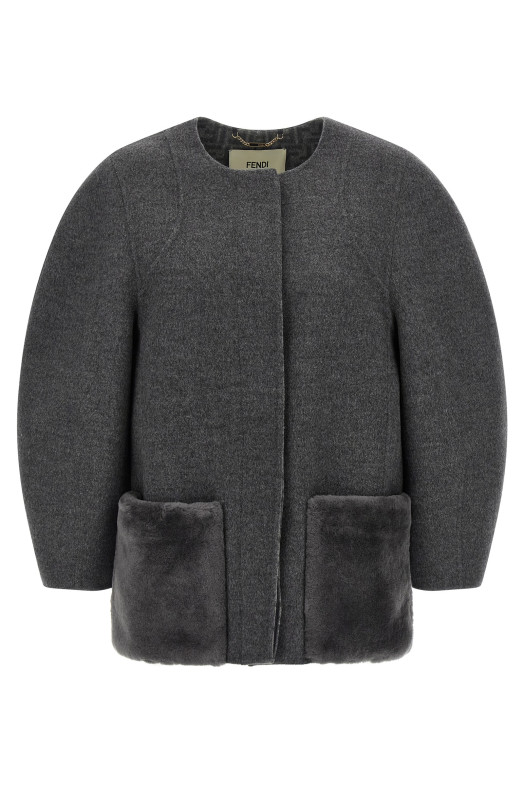 Blouson cocoon Gray Blouson cocoon Gray