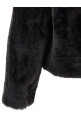 'Shiny Zipper Pull' shearling jacket Gray 'Shiny Zipper Pull' shearling jacket Gray