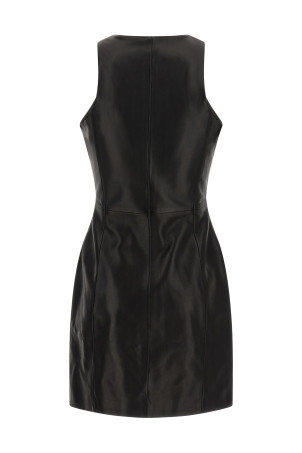 Шкіряна сукня Maxi на блискавці Чорна BALMAIN FF0R5198LD630PA Шкіряна сукня Maxi на блискавці Чорна BALMAIN FF0R5198LD630PA