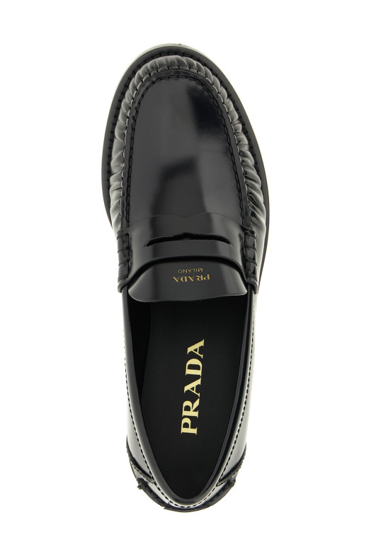 Мокасины из матовой кожи Черный PRADA 1D199OF020P39F0002