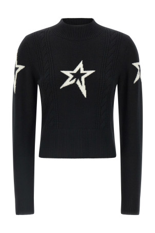 'Cable Underwear’ turtleneck sweater Black-grey 'Cable Underwear’ turtleneck sweater Black-grey