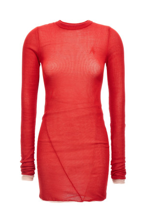 Міні-сукня з двох матеріалів Червона THE ATTICO 250WCA00340410 Міні-сукня з двох матеріалів Червона THE ATTICO 250WCA00340410