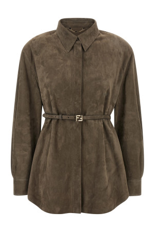 Suede shirt Gray
