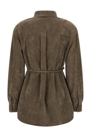 Suede shirt Gray