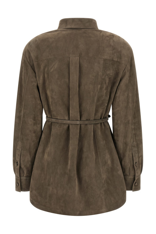 Suede shirt Gray