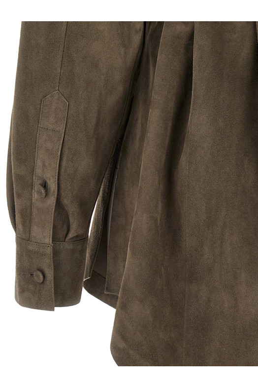 Suede shirt Gray
