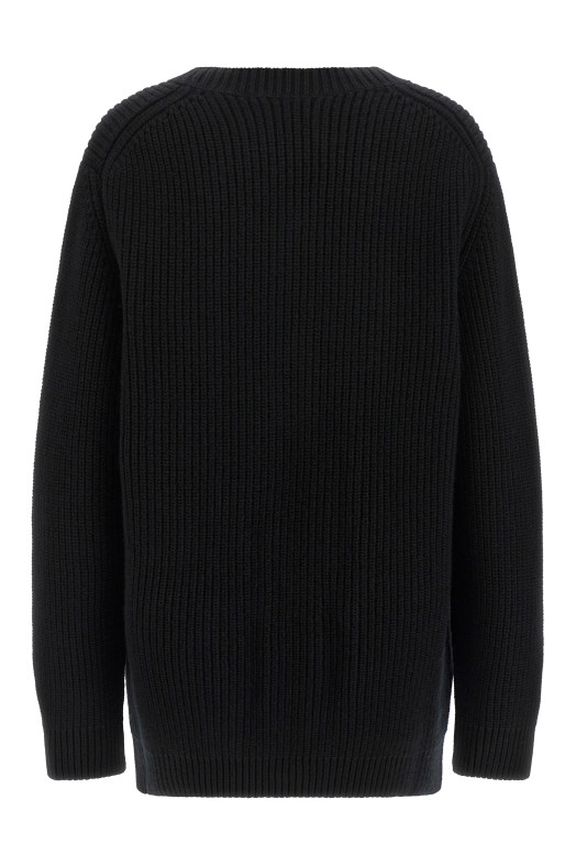 Jewel buttons cardigan Black