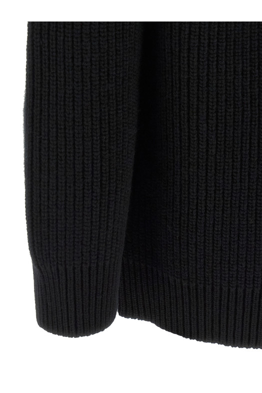 Jewel buttons cardigan Black