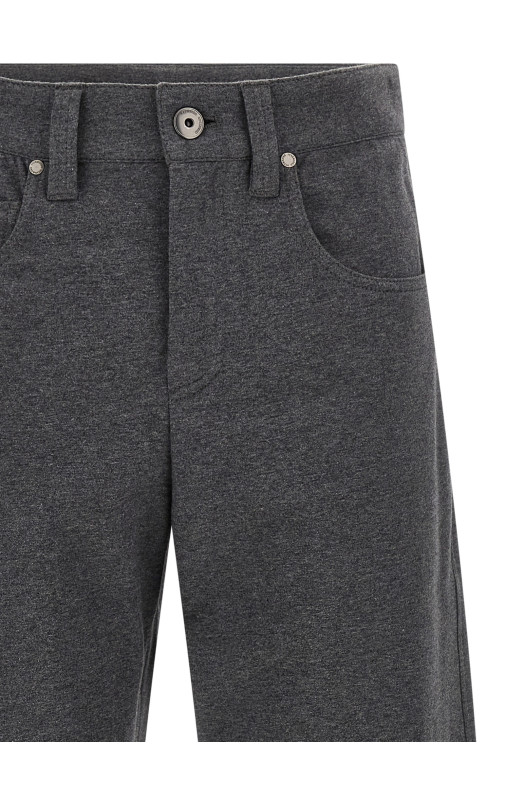 Бавовняні штани Сірі BRUNELLO CUCINELLI MH827P9062C080 Бавовняні штани Сірі BRUNELLO CUCINELLI MH827P9062C080