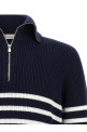 English half-ribbed sweater Blue