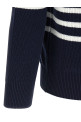 English half-ribbed sweater Blue