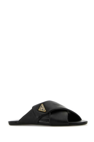 Black nappa leather slippers Black PRADA (1XX713F005ZHP) Black nappa leather slippers Black PRADA (1XX713F005ZHP)