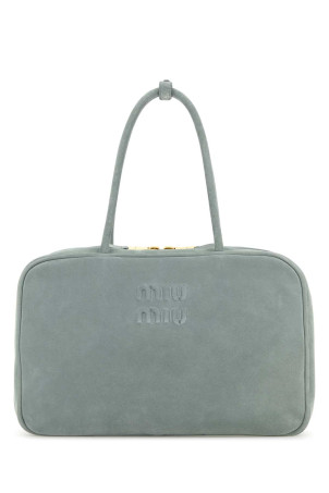 Powder blue suede handbag MIU MIU (5BB117VMON2CSS) Powder blue suede handbag MIU MIU (5BB117VMON2CSS)