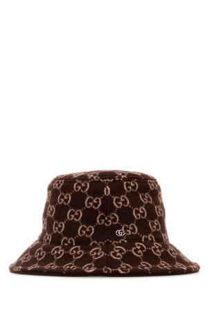 Вышитая шляпа-котел из смешанной шерсти GUCCI (8387443HBC4) Вышитая шляпа-котел из смешанной шерсти GUCCI (8387443HBC4)