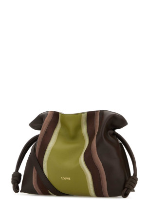 Середня клатч Flamenco з напірної шкіри з принтом LOEWE (A411FC1XCX)