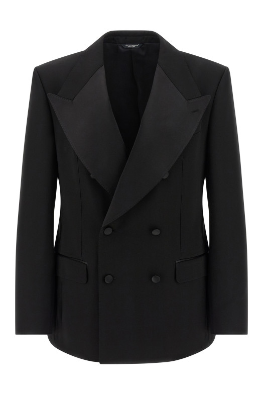 Tailored double-breasted blazer Black Tailored double-breasted blazer Black