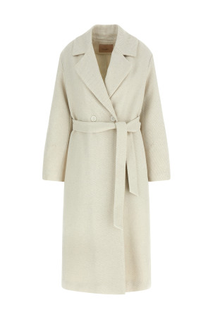 Lamé thread coat White Lamé thread coat White