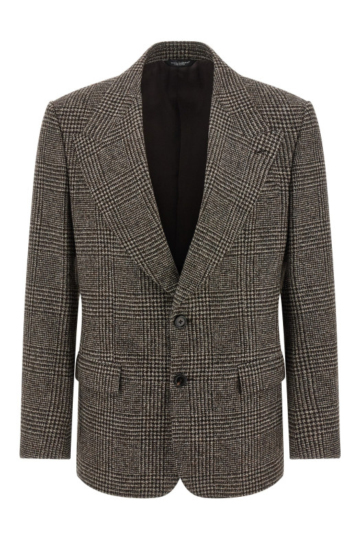 Prince of Wales Wool blazer Brown Prince of Wales Wool blazer Brown