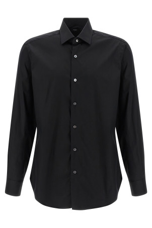Stretch cotton shirt Black Stretch cotton shirt Black