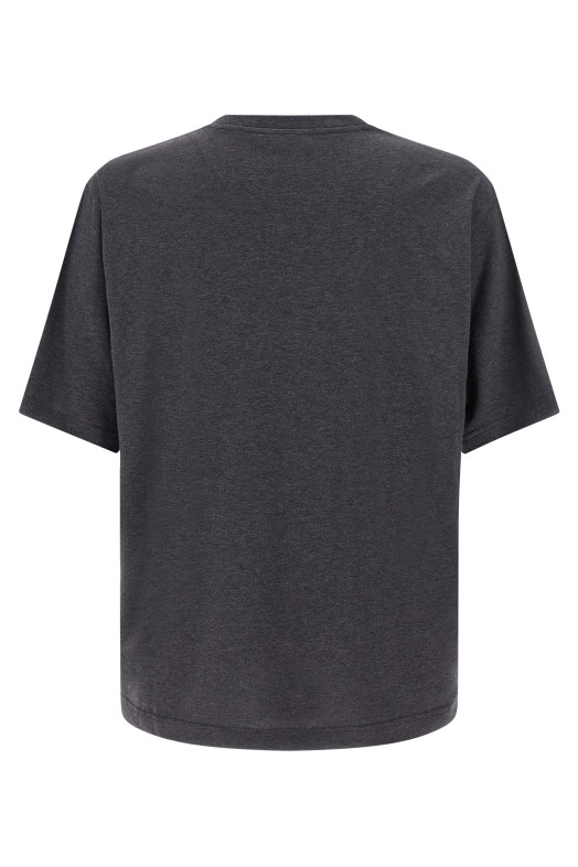 Флокована футболка Сіра DOLCE & GABBANA G8PN9TG7PLQS8292 Флокована футболка Сіра DOLCE & GABBANA G8PN9TG7PLQS8292