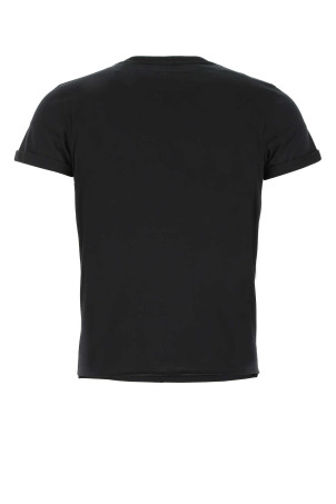 Черная хлопковая футболка Black SAINT LAURENT (464572YB2DQ) Черная хлопковая футболка Black SAINT LAURENT (464572YB2DQ)