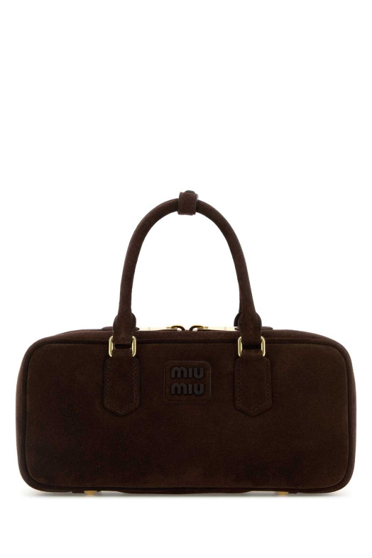Dark brown suede Arcadie handbag MIU MIU (5BB148VOON2CS4) Dark brown suede Arcadie handbag MIU MIU (5BB148VOON2CS4)