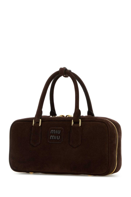 Dark brown suede Arcadie handbag MIU MIU (5BB148VOON2CS4) Dark brown suede Arcadie handbag MIU MIU (5BB148VOON2CS4)