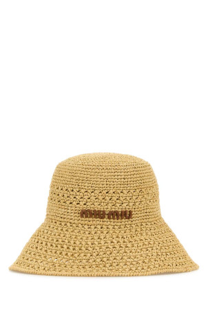 Raffia bucket hat MIU MIU (5HC2882DO1) Raffia bucket hat MIU MIU (5HC2882DO1)